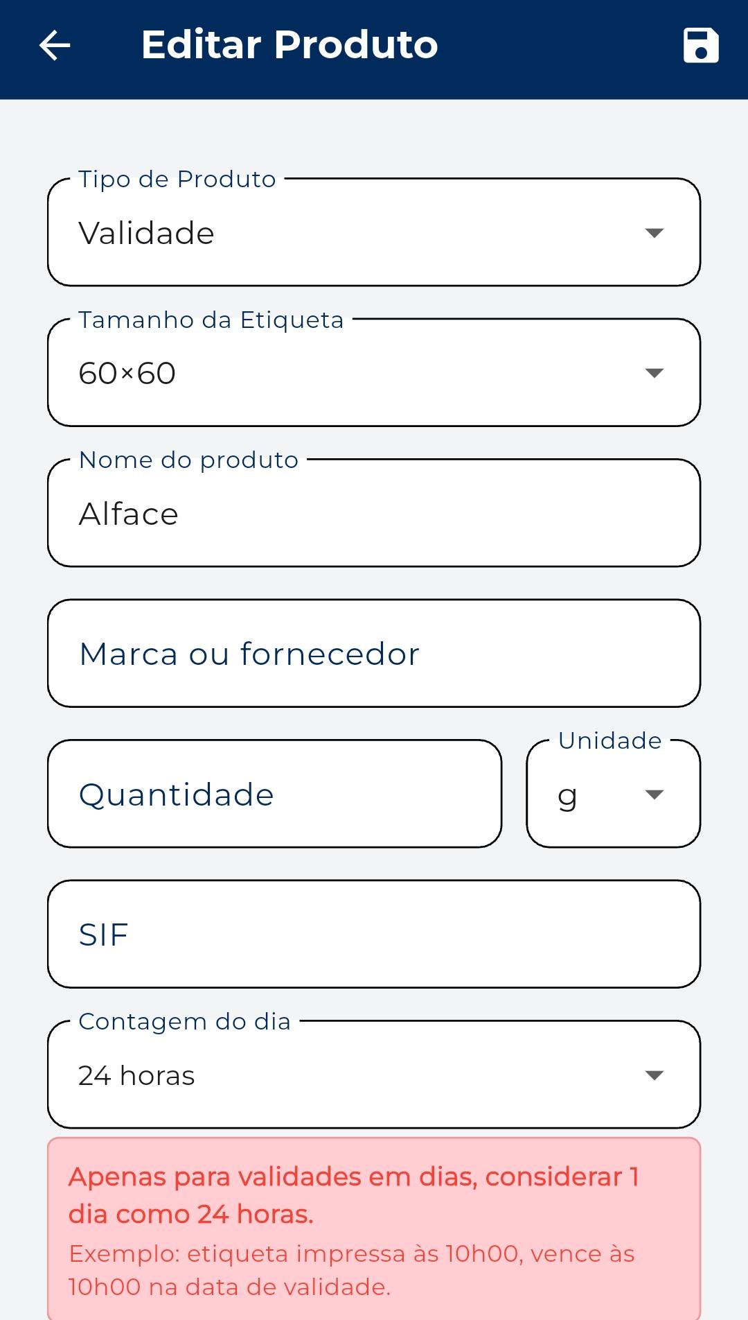 Edição de produto no KitHub